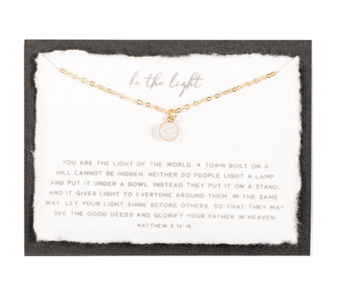 Dear Heart - Be the Light | Christian Necklace | Gift | Matthew 5:14: 14kt Gold Filled