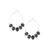 JILZARAH - Midnight Palm Bead Hoop Earring