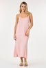 Shop Basic USA - Solid Long Dress With Spaghetti Straps: L / NAVY