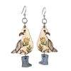 Green Tree Jewelry - Paddington Seagull Earrings #1771: As pictured