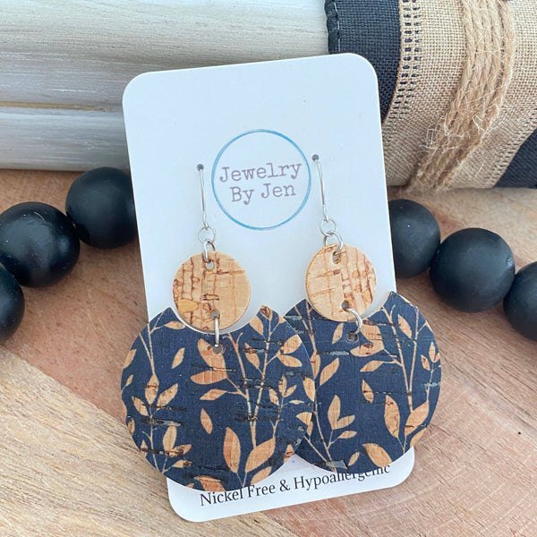 Jewelry By Jen - Luna: Navy Willow Cork