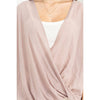 HYFVE - HF23C786-FOLD-OVER FRONT HIGH-LOW TOP: D.MAUVE / L