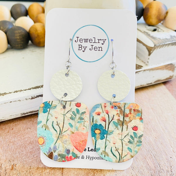 Jewelry By Jen - Boho Dangle: Pastel Wildflowers