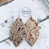 Jewelry By Jen - Fringe Leaf: Light Gold & Copper Metallic Western Tooled