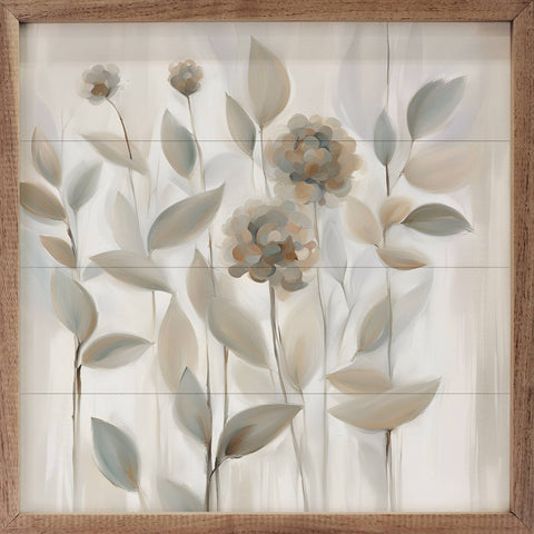 Kendrick Home - Flowers In Tan: 8 x 8