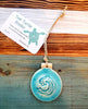 Teal Turtle Studio - Teal Wave Ceramic Handmade Ornament