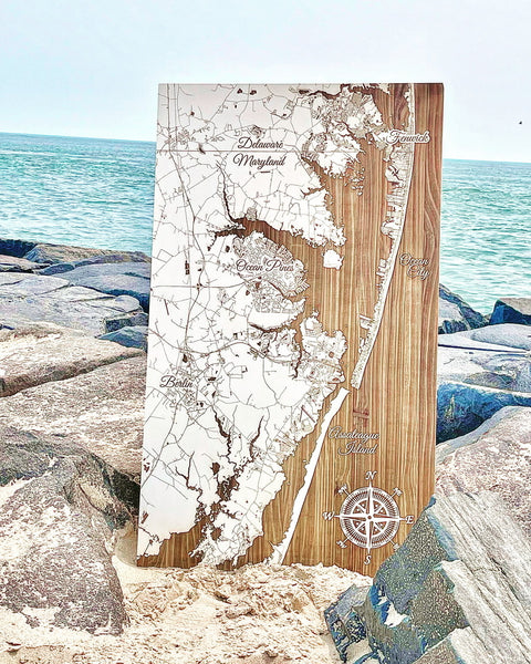 Fire and Pine Wood Map - Salt Exclusive