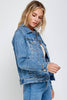 I&M JEAN, INC. - IB9231 - Medium Wash - Classic Denim Jacket: Medium Wash / M