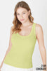 NIKIBIKI - NS8216 - Reversible Ribbed Tank Top: 2109 Pearled Ivory