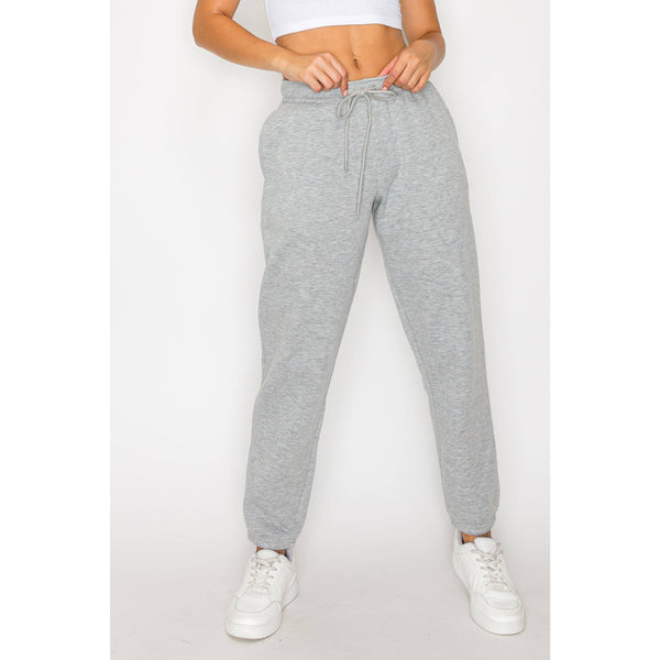 Timeless - Relaxed Fleece Jogger Sweatpants: BEIGE / S-M-L(2-2-2)