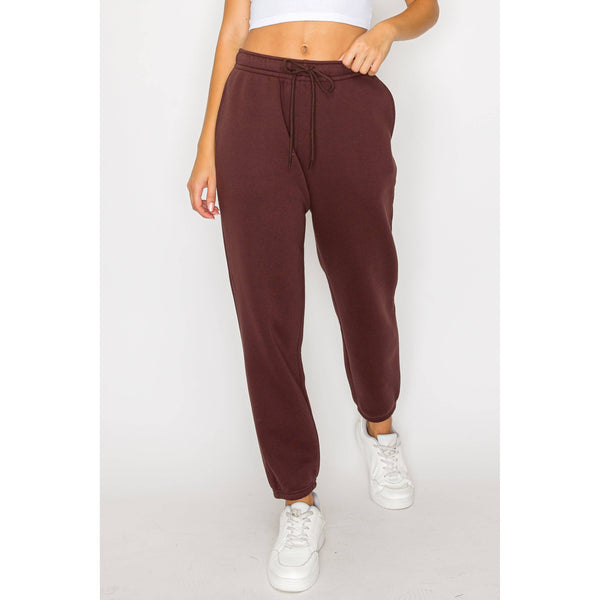 Timeless - Relaxed Fleece Jogger Sweatpants: BEIGE / S-M-L(2-2-2)