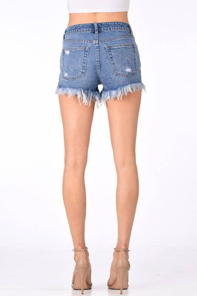 I&M JEAN, INC. - [PROMO SALE] IB5363HH - Light Wash - ButtonDown Denim Shorts: M / Light Wash