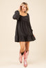 VERY J - ND31020-Bust Pleated Backless Holiday Party Mini Dress: FOREST / S-M-L/2-2-2