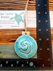 Teal Turtle Studio - Teal Wave Ceramic Handmade Ornament