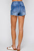 I&M JEAN, INC. - IB5390HH - Medium Wash - High Rise Denim Shorts: L / Medium Wash