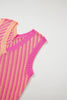 Little Daisy Closet - LDC Chevron Knit V Neck Sweater Vest: M / Pink