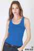 NIKIBIKI - NS8216 - Reversible Ribbed Tank Top: 50 Royal Blue