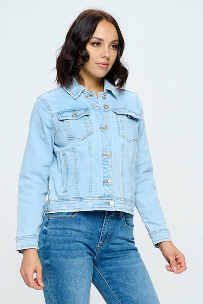 I&M JEAN, INC. - IB9231 - Light Wash - Classic Denim Jacket: Light Wash / M