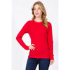 Timeless - Long Sleeve Round Neck Thermal Top Shirt: NAVY / S