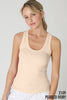 NIKIBIKI - NS8216 - Reversible Ribbed Tank Top: 2130 Pink Cosmos