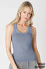 NIKIBIKI - NS8258 - Vintage Reversible Ribbed Tank: Vintage Sandshell