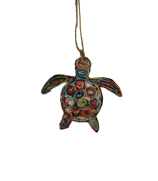 The Upcycled Paper Company - Turtle Ornament - Recycled Paper