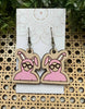 Seasideblooms - Christmas cute bunny hand painted lightweight maple wood 
