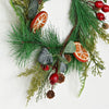 Impressive Enterprises, Inc. - 31510- 15in(6.5) Wreath-Mix pines w. eucalyptus, crabapple s