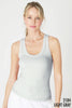 NIKIBIKI - NS8216 - Reversible Ribbed Tank Top: 2109 Pearled Ivory