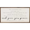 Kendrick Home - And Give You Peace Numbers 6 24 26 White: 16 x 8 x 1.5