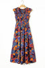 Aapparella - Women Boho Floral V Neck Ruffle Tiered Maxi Dress | S-XL: Missy / S / Multi-Colored