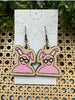 Seasideblooms - Christmas cute bunny hand painted lightweight maple wood 