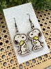 Seasideblooms - Cute character, hand-painted Maplewood earrings earring