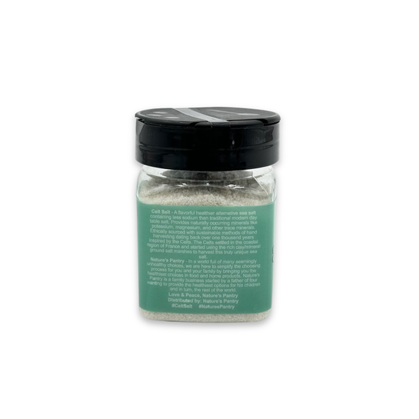 Celt Salt By Nature's Pantry - Celtic Sea Salt, 8 oz Shaker of Fine Ground Celt Salt- (1/2 lb)