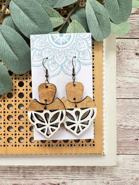 Seasideblooms - Boho hand painted lightweight maple wood 
