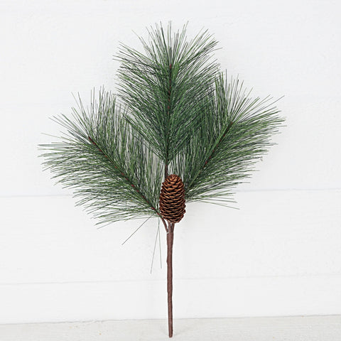 Impressive Enterprises, Inc. - 31767- 16in Pick-Evergreen needle pines with pinecones