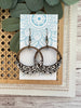 Seasideblooms - Boho damask all wood lightweight hoops 