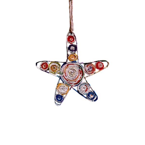 The Upcycled Paper Company - Starfish Ornament - Recycled Paper