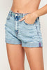 I&M JEAN, INC. - [PROMO SALE] N1217HH - Medium Wash - High Rise Shorts: Medium Wash / 13