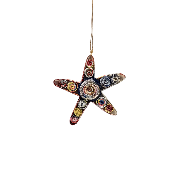 The Upcycled Paper Company - Starfish Ornament - Recycled Paper