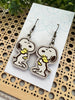 Seasideblooms - Cute character, hand-painted Maplewood earrings earring
