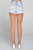 I&M JEAN, INC. - IB5719HH - Acid Wash - High Rise Acid Washed Denim Shorts: Acid / L