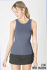 NIKIBIKI - NS8216 - Reversible Ribbed Tank Top: 2126 Cashmere Blue