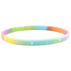 Faithworks by Creative Brands - Silicone Bracelet Rainbow 4pk