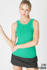 NIKIBIKI - NS8216 - Reversible Ribbed Tank Top: 2186 Hedge Green