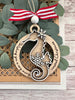 Seasideblooms - Christmas ornament maple wood 