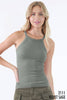 NIKIBIKI - NS7745 - Highneck Ribbed Tank: 7 White