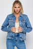 I&M JEAN, INC. - IB9231 - Medium Wash - Classic Denim Jacket: Medium Wash / L