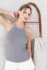 NIKIBIKI - NS7745 - Highneck Ribbed Tank: 7 White