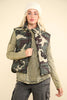 VERY J - NJ90282-Solid Puffer Padded Warm Vest: KELLY GREEN / S-M-L/2-2-2